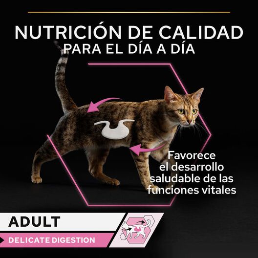Pro Plan Delicate Digestion com Peru em molho para gatos, , large image number null